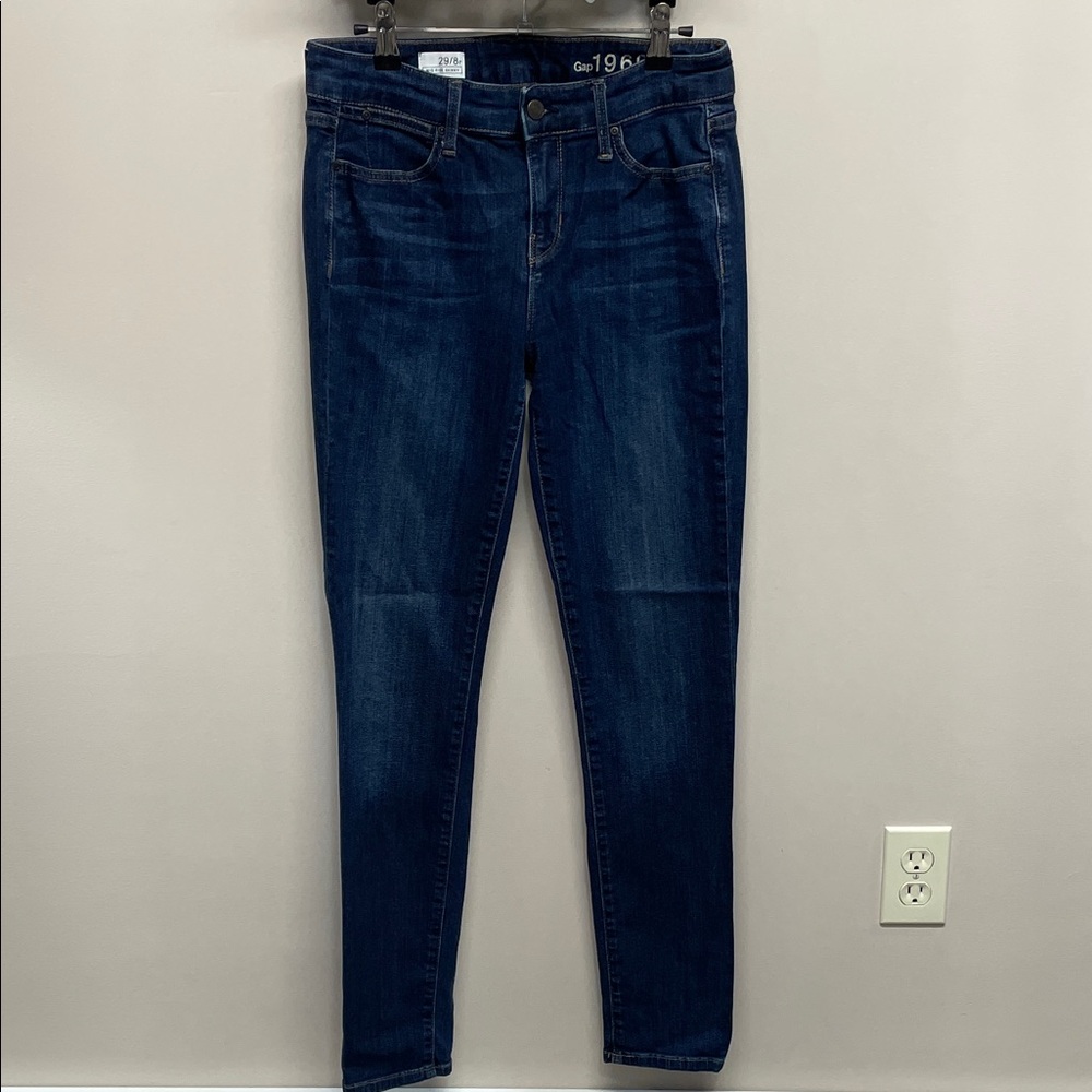 NWOT Gap 1969 Mid Rise Skinny Denim Jeans 29/8R